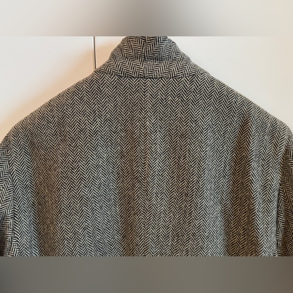 TODD SNYDER MADISON HERRINGBONE SPORT COAT BLAZER BLACK CREAM $700 44L Long - Picture 4 of 10